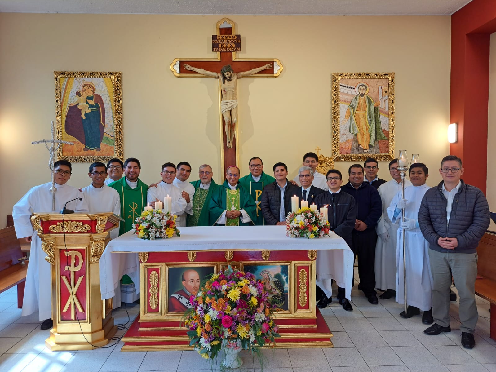 Primera visita de +Mons. Neri Menor al Seminario como nuevo Obispo de Carabayllo